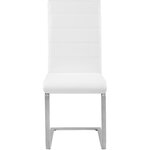 Lot de 2 chaises de salle à manger salon cuisine design blanc 1908013