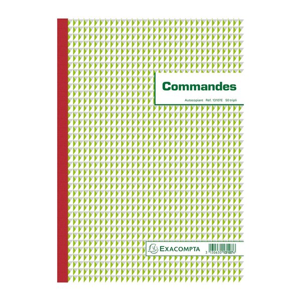Manifold Commandes 29 7x21cm 50 Feuillets Tripli Autocopiants - Motif - X 5 - Exacompta
