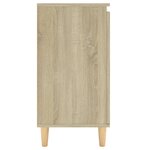 vidaXL Buffet avec pieds en bois Chêne sonoma Bois d'ingénierie