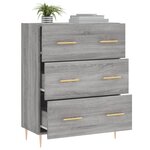 vidaXL Buffet sonoma gris 69 5x34x90 cm bois d'ingénierie