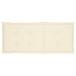 vidaXL Chaise à bascule avec coussin Bambou