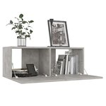 vidaXL Ensemble de meubles TV 5 Pièces Gris béton Bois d'ingénierie