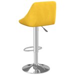 vidaXL Tabourets de bar lot de 2 jaune moutarde velours
