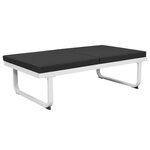 vidaXL Salon de jardin 5 Pièces Textilène Aluminium Noir