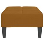 vidaXL Repose-pied Marron 78x56x32 cm Velours