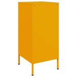 vidaXL Buffet jaune moutarde 36x39x79 cm acier laminé à froid