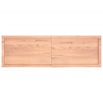 vidaXL Étagère murale marron clair bois chêne massif traité