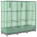 vidaXL Jardinière surélevée avec housse aspect rotin 120x40x123 cm