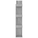 vidaXL Bibliothèque 48x25 5x140 cm Sonoma gris Bois d'ingénierie
