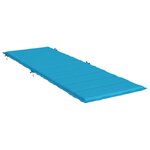 vidaXL Coussin de chaise longue bleu 186x58x4 cm tissu oxford