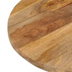 vidaXL Dessus de table 100x40x3 8 cm ovale bois massif de manguier