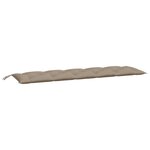 vidaXL Coussins de banc de jardin 2 Pièces taupe 180x50x7 cm tissu Oxford