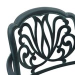 vidaXL Ensemble à manger de jardin 5 Pièces vert aluminium coulé