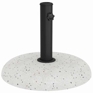 vidaXL Pied de parasol Blanc Ø 45 x 33 cm Béton