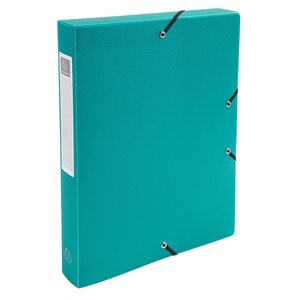 Boite De Classement Exabox Dos 40mm Polypropylène 7/10e Opak - A4 - Vert Foncé - X 8 - Exacompta
