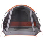 vidaXL Tente familiale 6 personnes orange imperméable