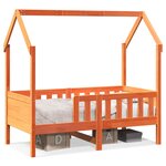 vidaXL Cadre de lit d'enfants forme de maison 80x160cm bois pin massif