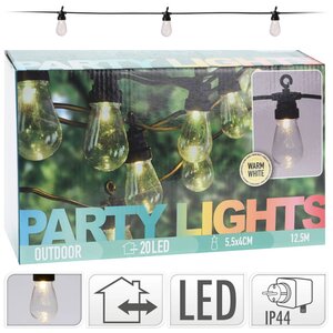 ProGarden Ensemble d'éclairage à LED de fête 20 ampoules 4 5 V