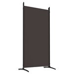 vidaXL Cloison de séparation 6 panneaux Marron 520x180 cm Tissu