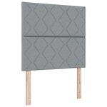vidaXL Lit à sommier avec matelas et banc Gris clair 120x200 cm Tissu