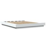 vidaXL Cadre de lit blanc 160x200 cm bois d'ingénierie