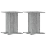 vidaXL Supports pour plantes 2 Pièces sonoma gris bois d'ingénierie