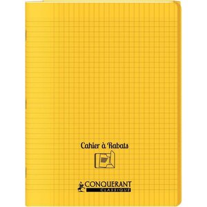 OXFORD C9 Cahier 24x32, 48 pages, 90g, Seyès (grands carreaux) couverture polypropylène avec rabat