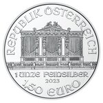 Pièce de monnaie 1 50 euro Autriche 2023 1 once argent – Philharmonique (édition de Noël)