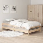 vidaXL Lit empilable 90x200 cm Bois de pin massif