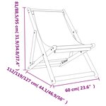 vidaXL Chaises de plage pliables lot de 2 multicolore tissu