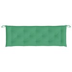 vidaXL Coussin de banc de jardin vert 150x50x7 cm tissu oxford