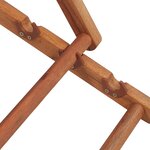 vidaXL Chaise pliable de plage Tissu et cadre en bois Bleu