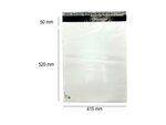 250 Enveloppes plastique opaques 80 microns N°5 - 415x520mm