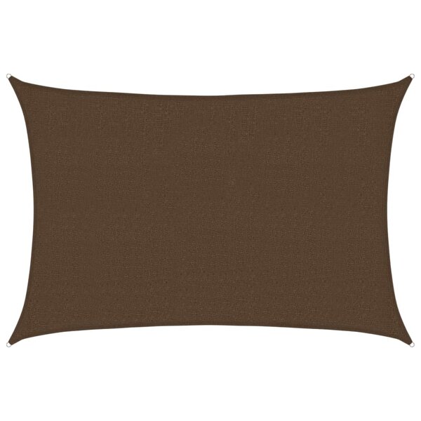 vidaXL Voile d'ombrage 160 g/m² Marron 2 5x4 m PEHD