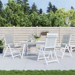 vidaXL Coussins de chaise à dossier haut lot de 4 gris clair mélangé
