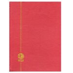 PERFECTA : Classeur fixe pour timbres (Grand modèle-Pages Blanches-16p. Grenat)