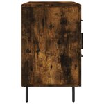 vidaXL Buffet chêne fumé 100x36x60 cm bois d'ingénierie
