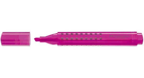 Surligneur TEXTLINER GRIP Triangulaire Pte Biseautée 1 - 5 mm Rose FABER-CASTELL