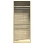vidaXL Garde-robe chêne sonoma 80x50x200 cm bois d'ingénierie