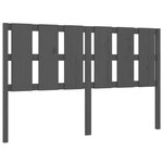 vidaXL Tête de lit Gris 155 5x4x100 cm Bois massif de pin