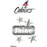 Stylo bille 4 colours shine argent pte moy. 4 couleurs classiques x 12 bic