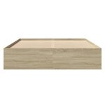 vidaXL Cadre de lit sans matelas chêne sonoma 150x200 cm