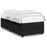 vidaXL Cadre de lit Noir 80x200 cm Velours