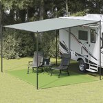 vidaXL Tapis de tente vert clair 300x400 cm PEHD