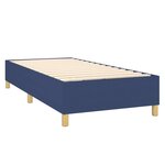 vidaXL Cadre de lit Bleu 100 x 200 cm Tissu