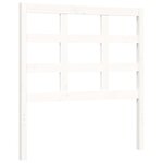 vidaXL Cadre de lit avec tête de lit blanc 90x190 cm bois massif