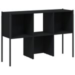 vidaXL Bibliothèque noir 102x28x172 cm bois d'ingénierie
