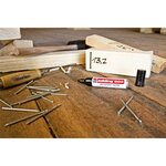 Marqueur Permanent 500 Marron Pointe Biseautée 2-7 mm x 10 EDDING
