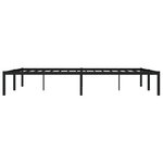 vidaXL Cadre de lit métal sans matelas noir 150x200 cm