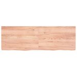 vidaXL Étagère murale marron clair bois chêne massif traité